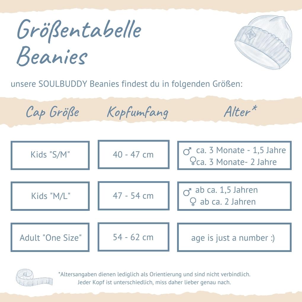 Größentabelle für Beanies Größentabelle für Beanies