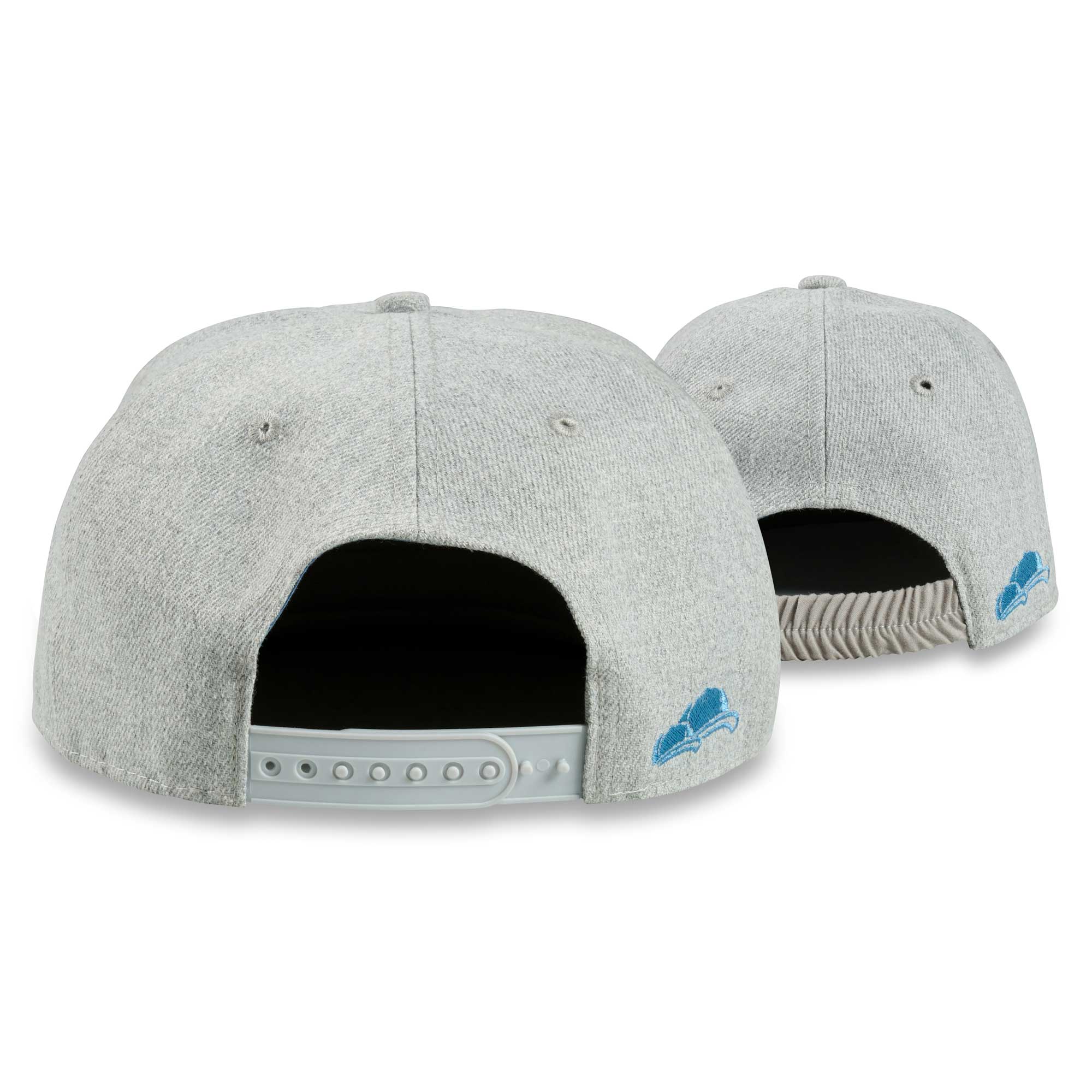 Snapback Cap 2er-Set Grau-Blau hinten