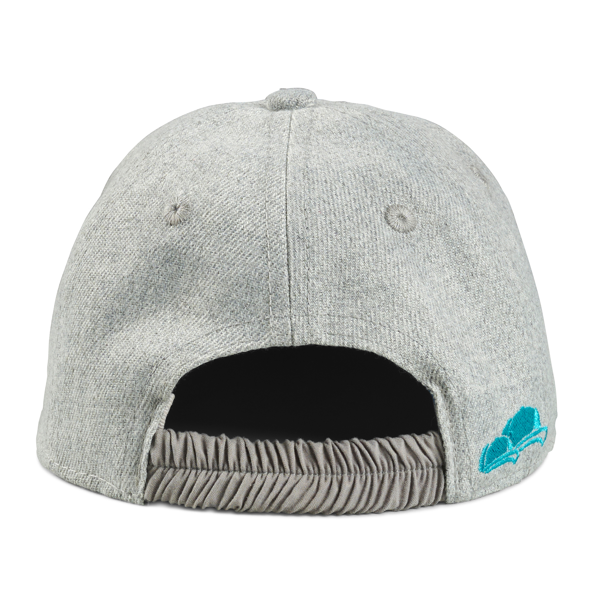 Kinder Cappy grau-petrol hinten