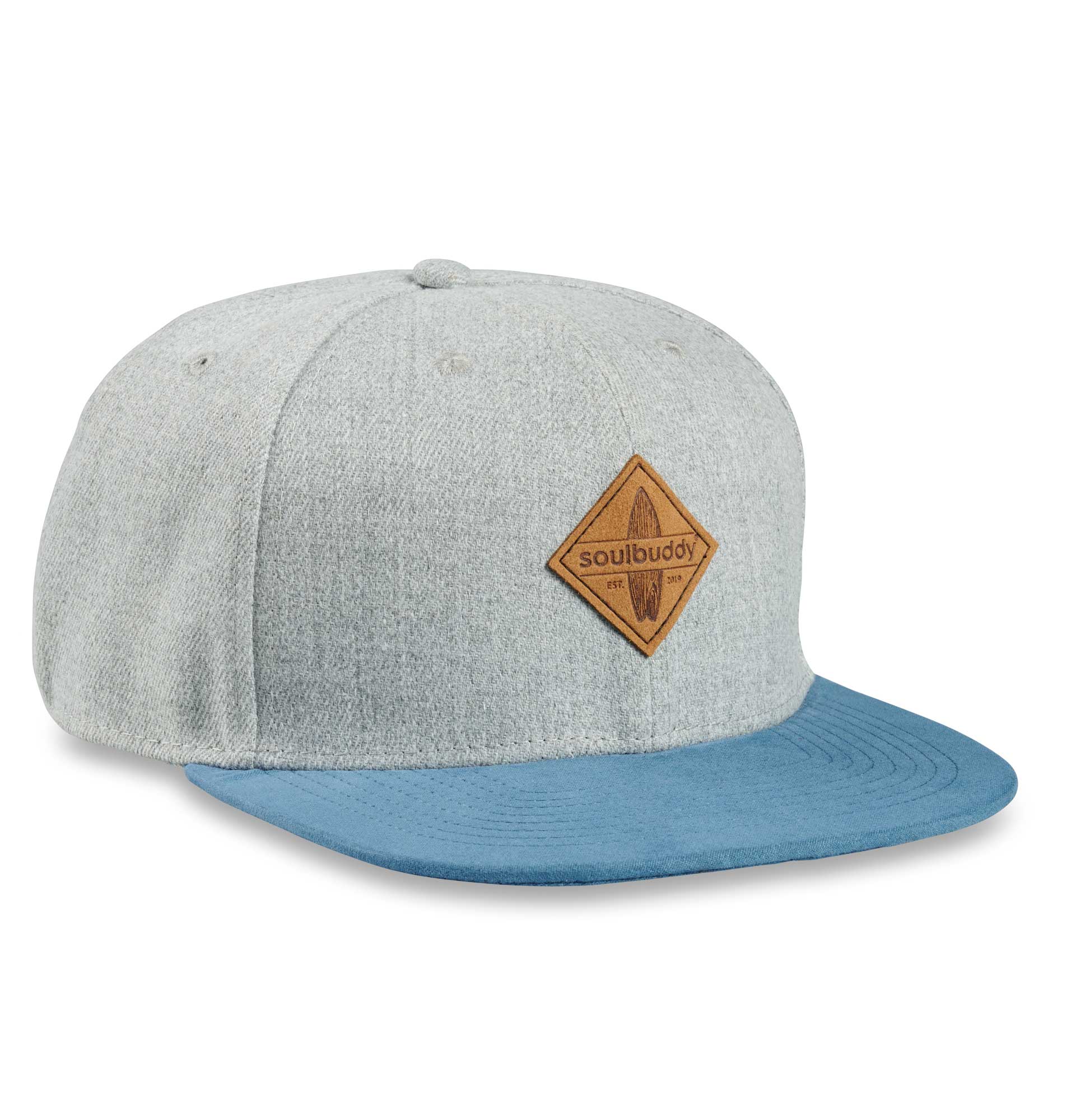 Snapback Cap Grau-Blau