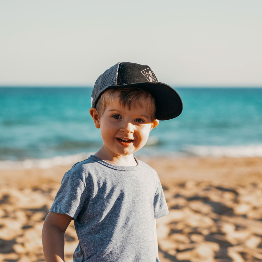 Kinder Trucker Cap schwarz grau Kinder Trucker Cap schwarz grau