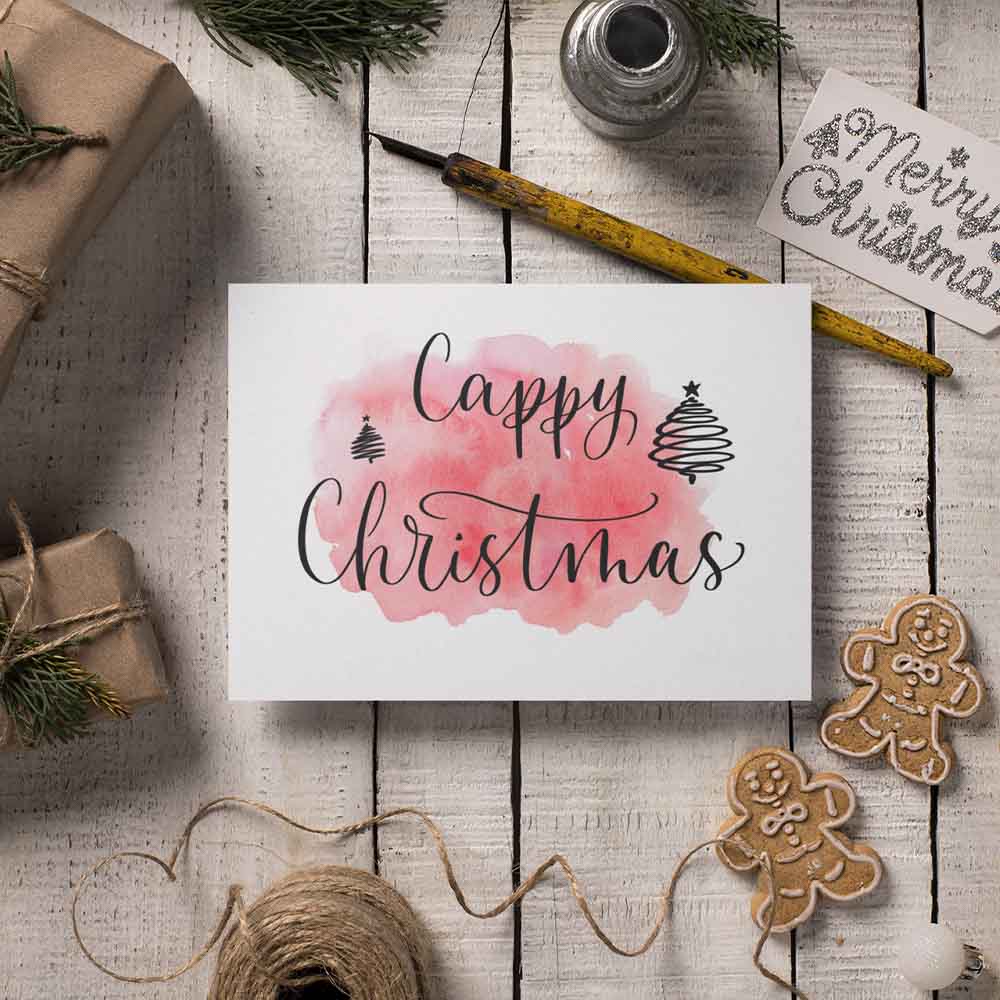 Grußkarte Happy X-Mas