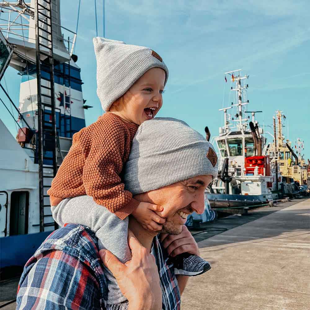 Partnerlook Vater Tochter Beanie