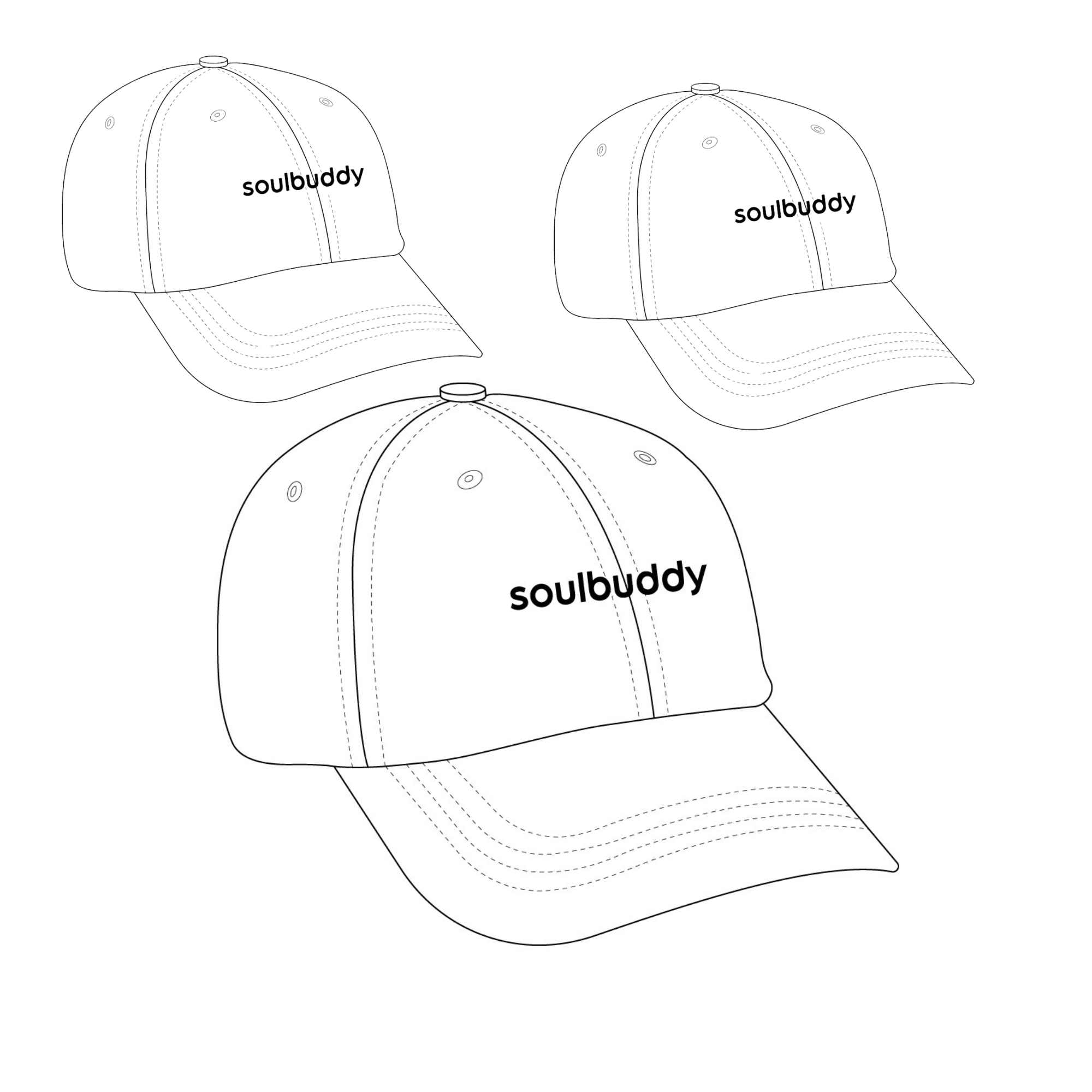 3er-Set Dad Hats