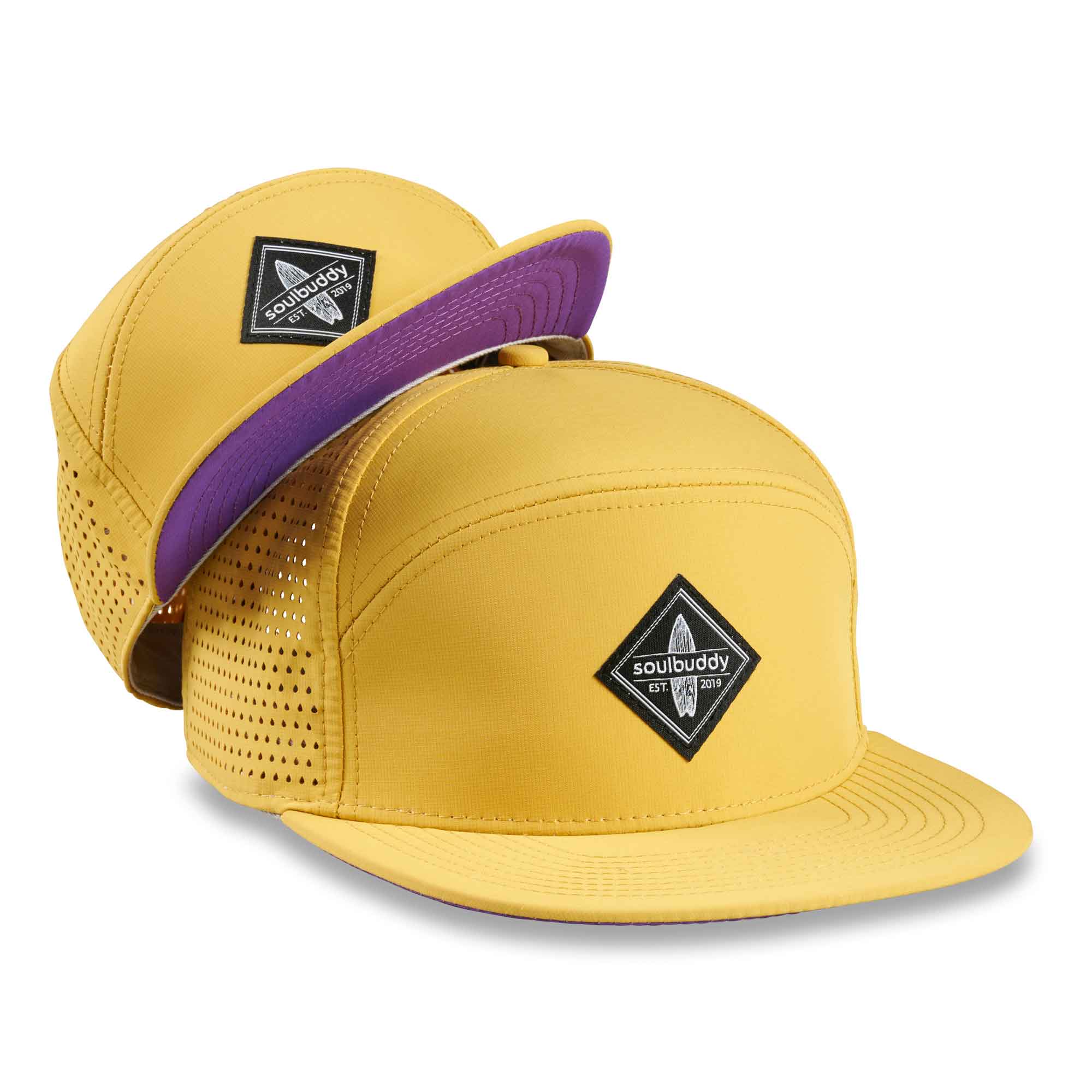 Special Snapback Cap Gelb-Lila 2er-Set