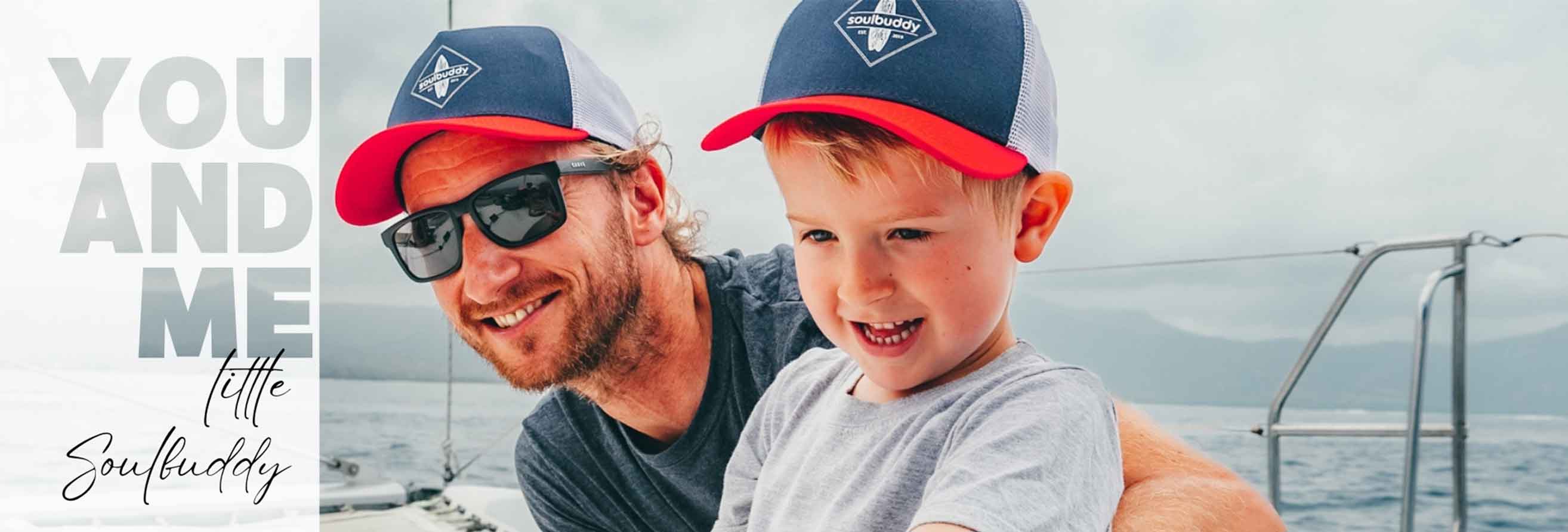 Vater-Sohn-Trucker Caps