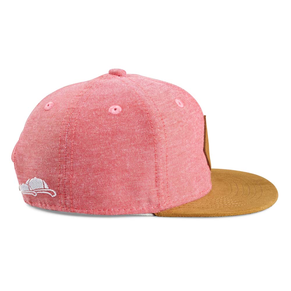 Kinder Baseball Cap hellrot Seite