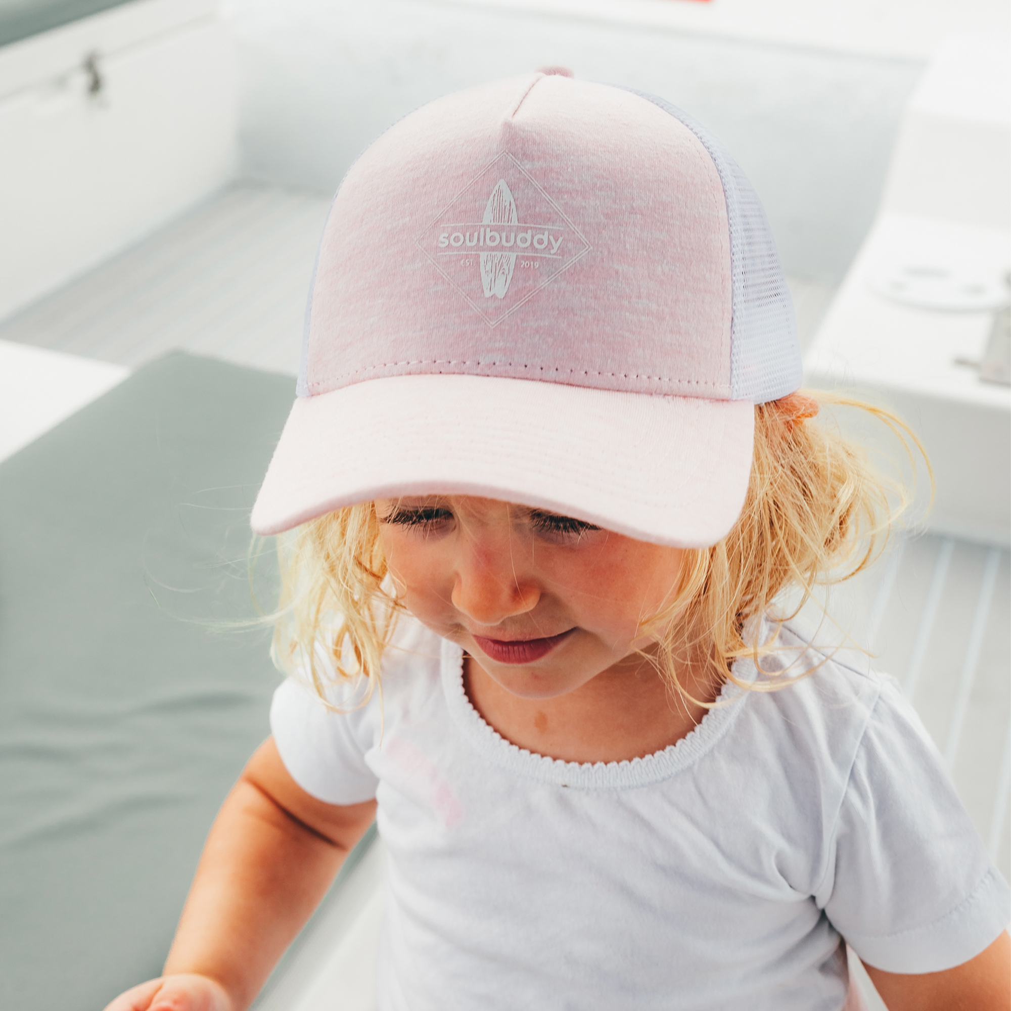 Kinder Trucker Cap rosa