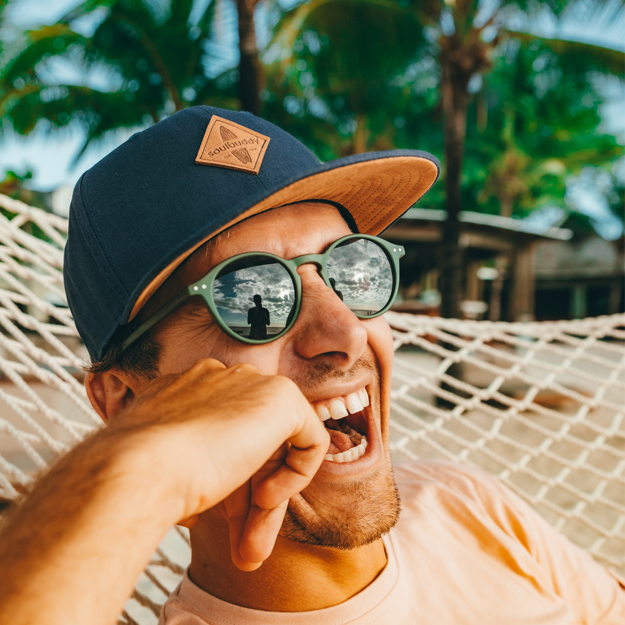 Herren Männer Basecap dunkelblau