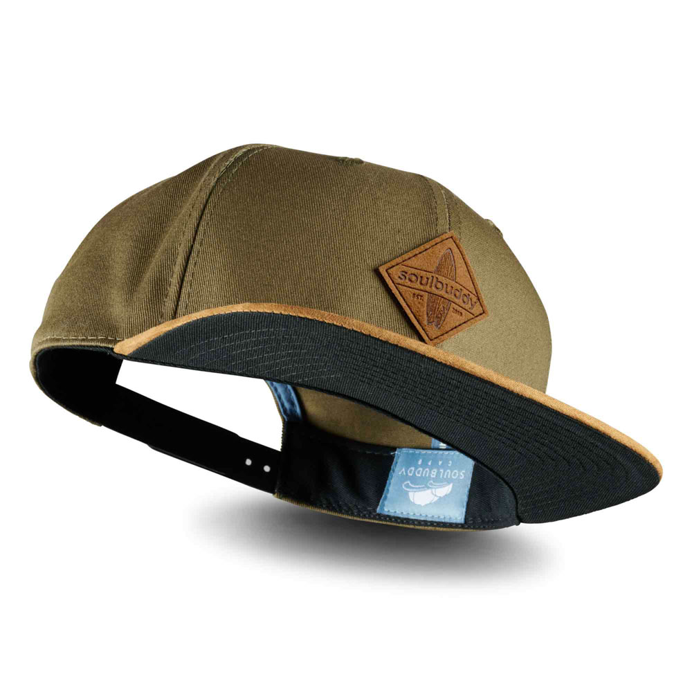 Snapback Cap Herren olivgrün