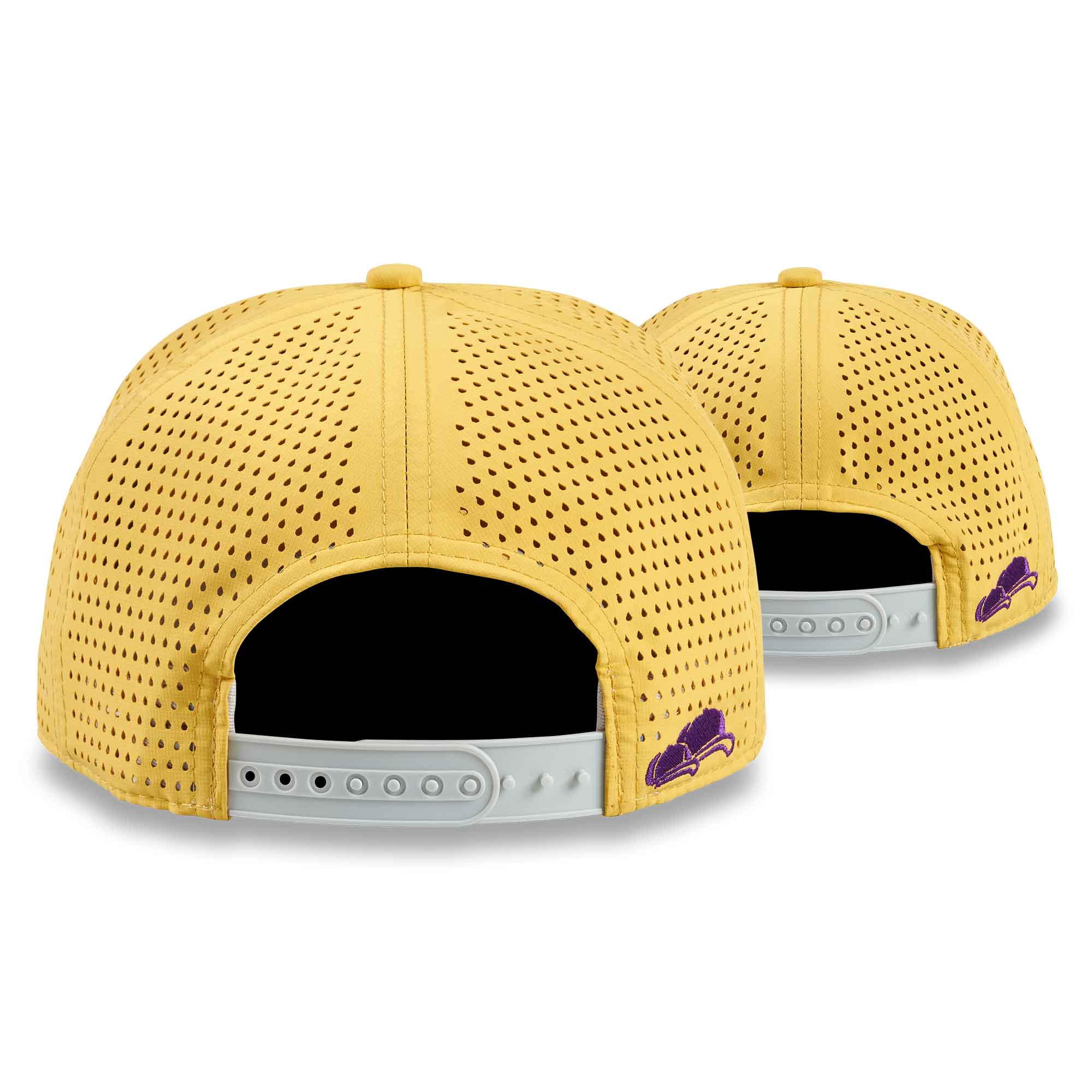 Special Snapback Cap Gelb-Lila 2er-Set Hinten