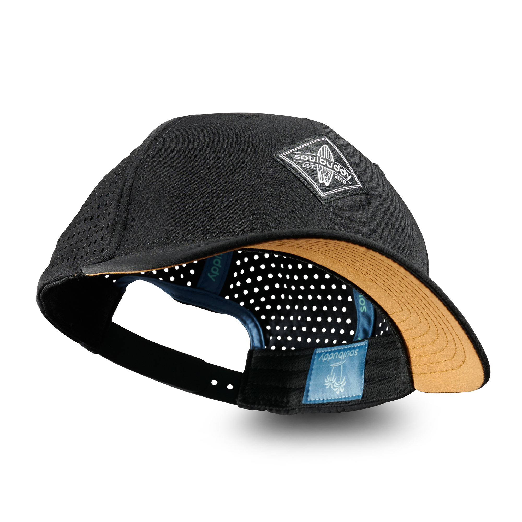 Soulbuddy Sports Cap Herren Damen Midnight Black