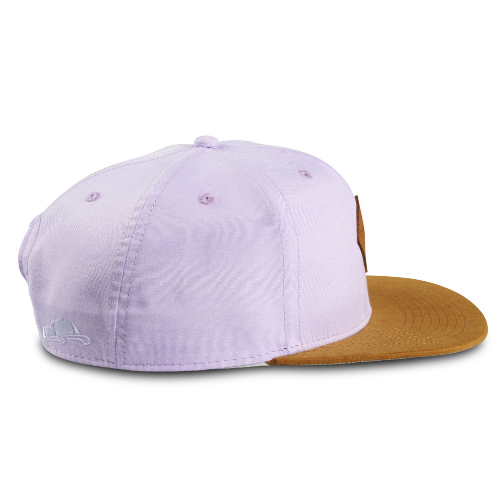 Snapback Cap Damen Flieder Seite