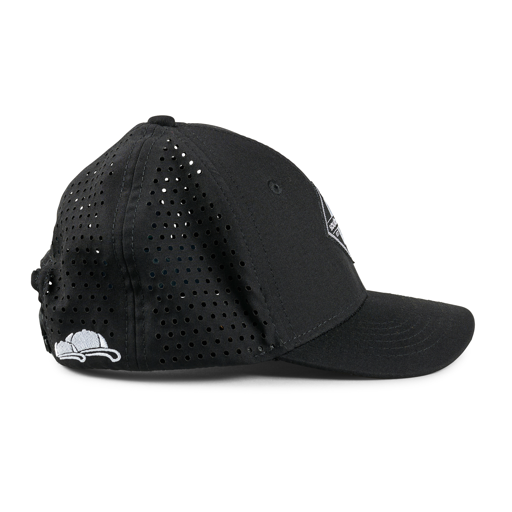 Kinder Sports Cap schwarz Seite