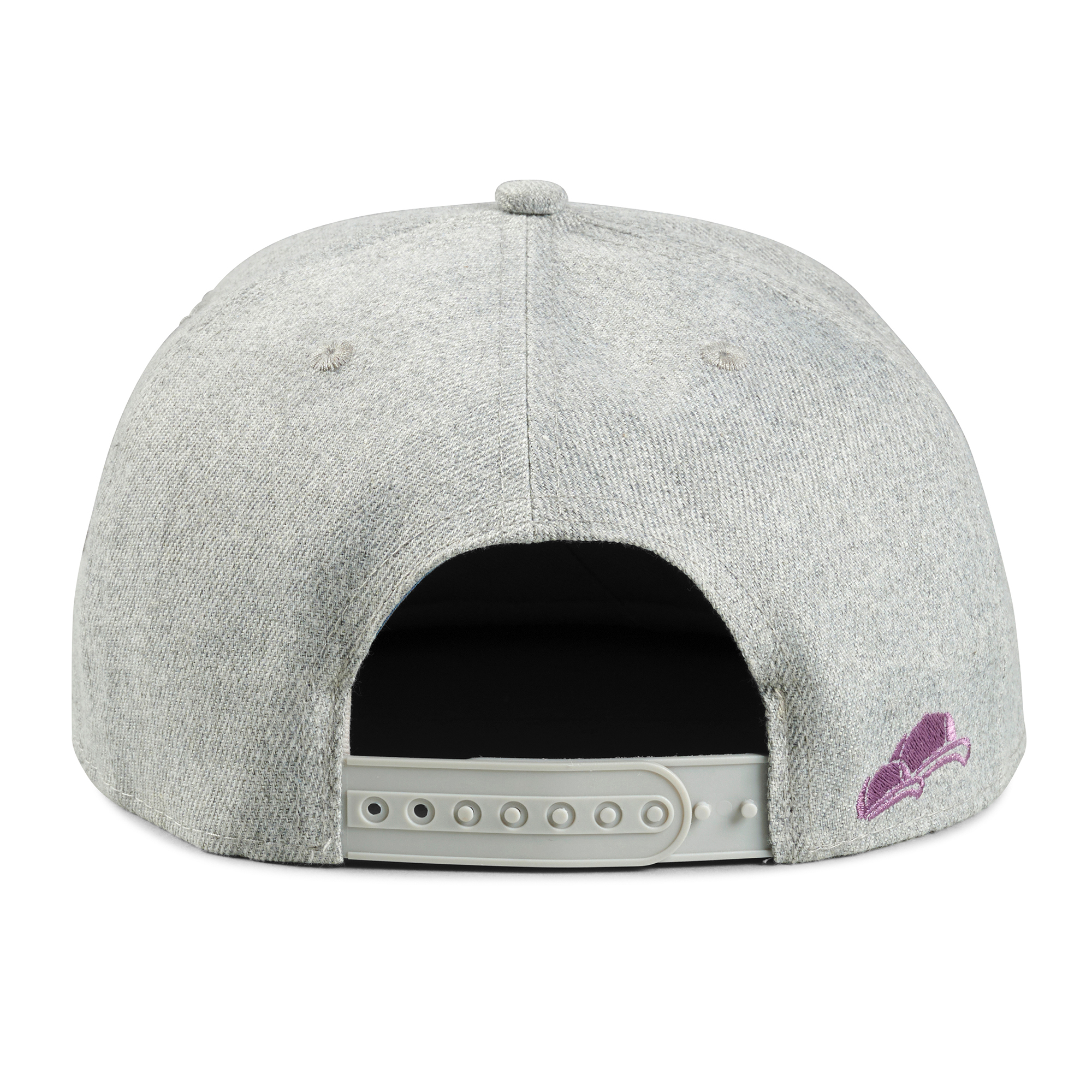 Basecap Damen grau-lila Hinten Basecap Damen grau-lila Hinten