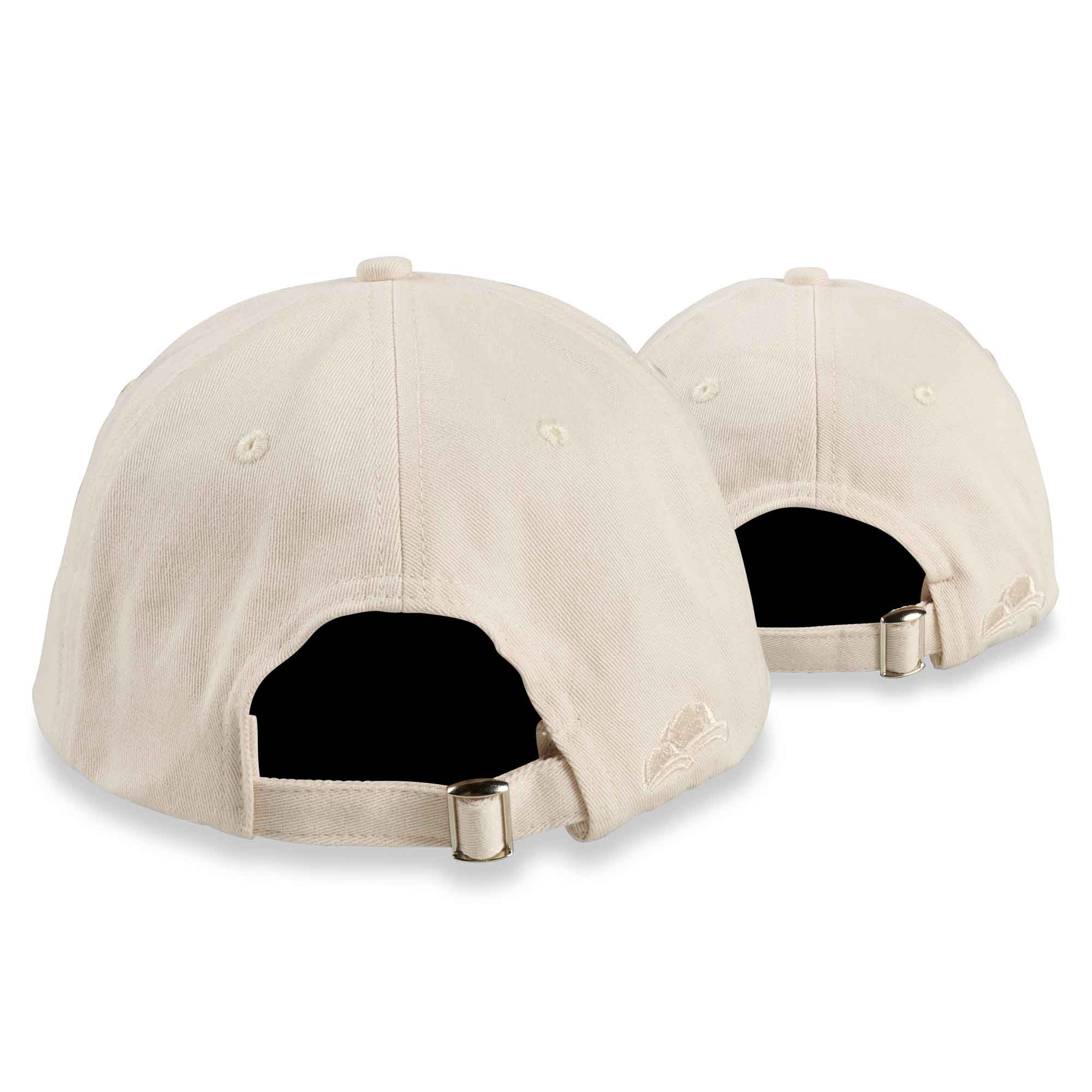Dad Hat Basecap Cream 2er-Set Hinten