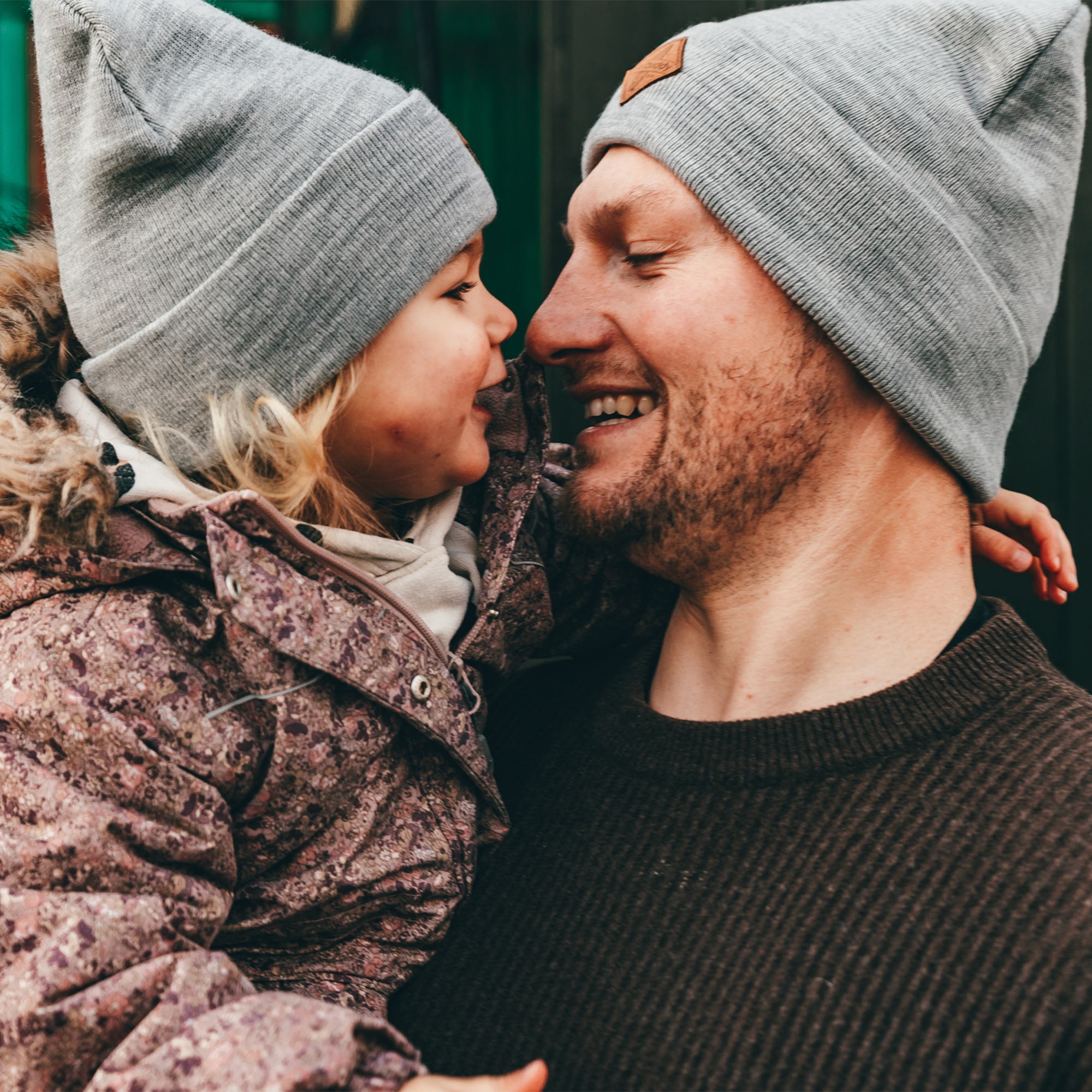 Papa Tochter beanie Partnerlook