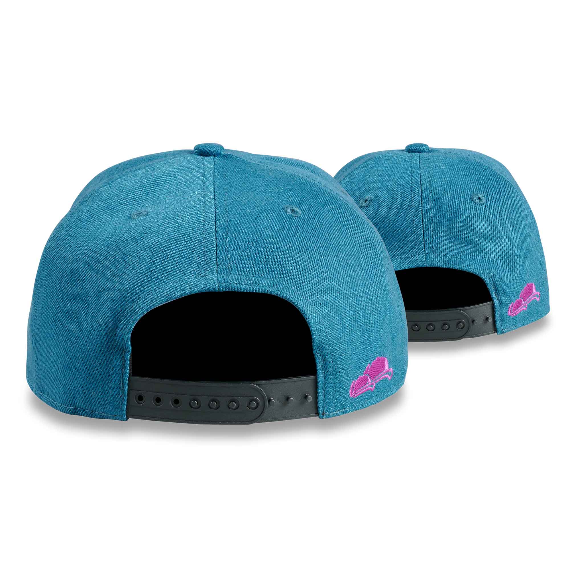 Soulbuddy Snapback Cap Petrol-Lila 2er-Set hinten