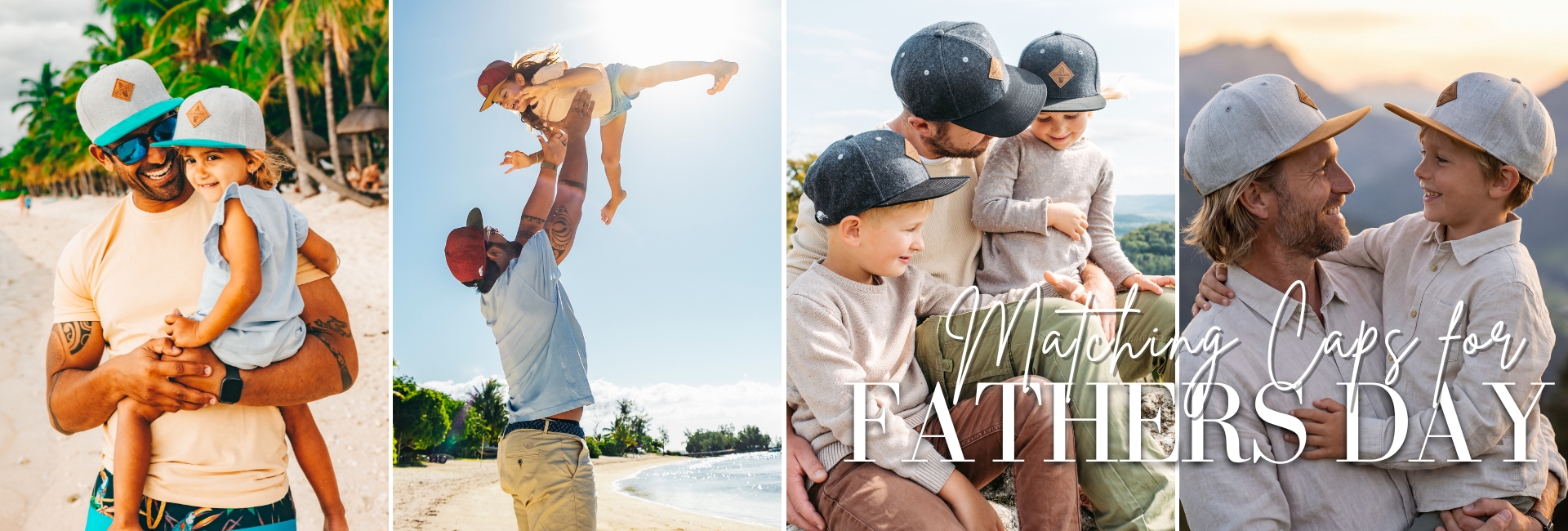 Matching Caps for Fathers Day