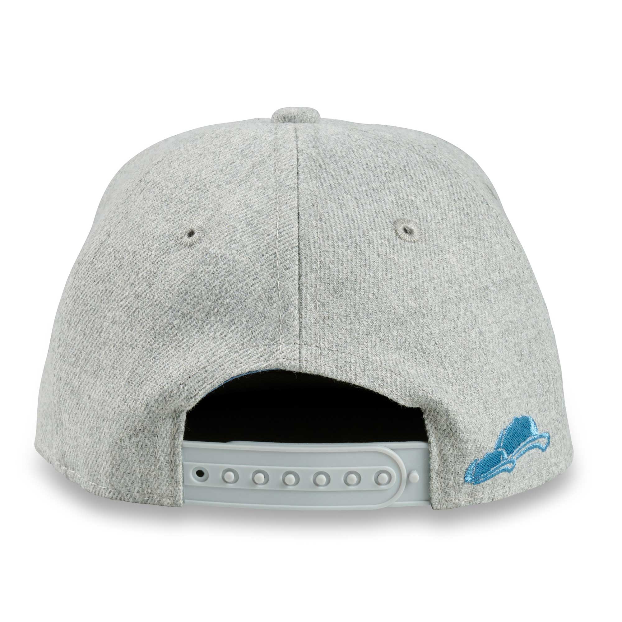 Kinder Cap Mädchen Jungen grau-blau hinten