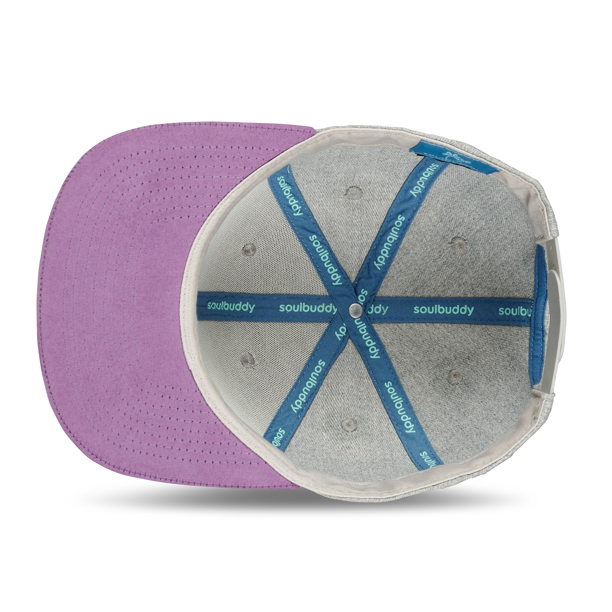 Basecap Damen grau-lila Innen Basecap Damen grau-lila Innen