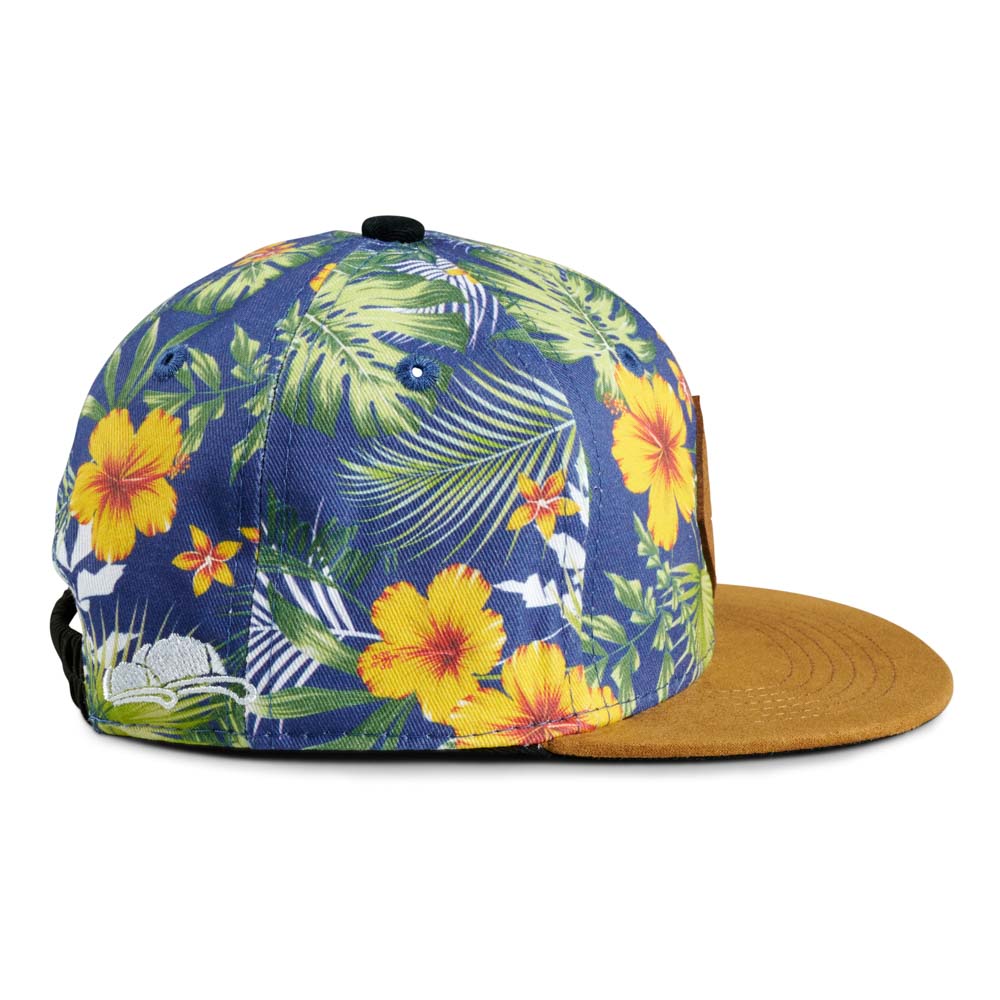 Kinder Snapback Cap Blumenmuster Seite