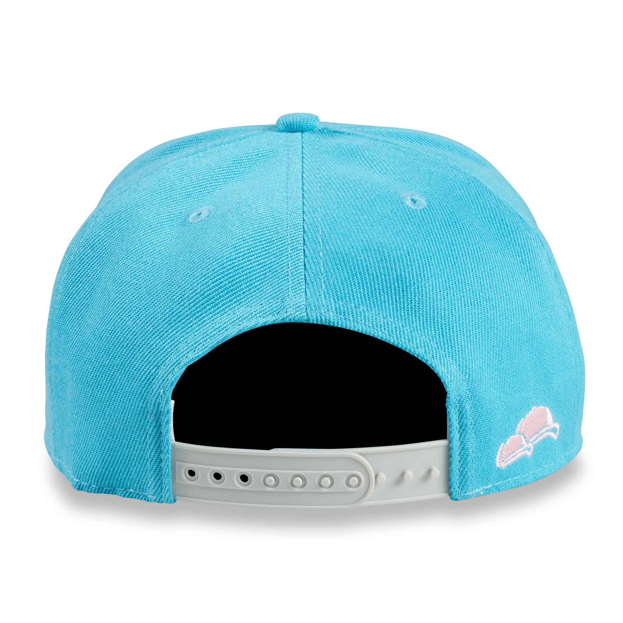 Soulbuddy Adult Snapback Cap Skyblue Pink Hinten