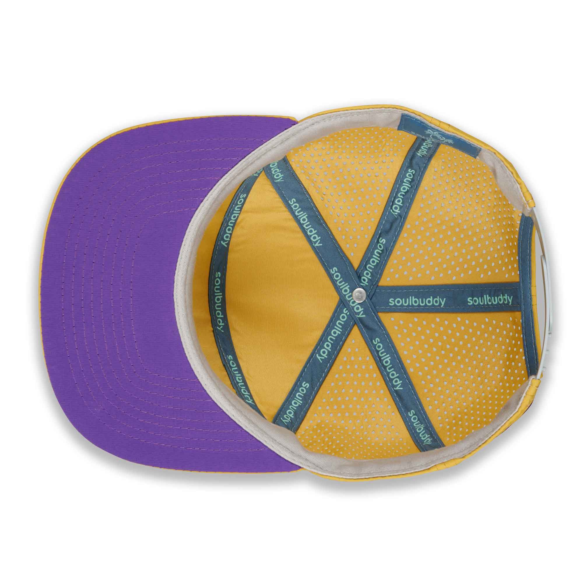 Special Snapback Cap Gelb-Lila Adult Innen
