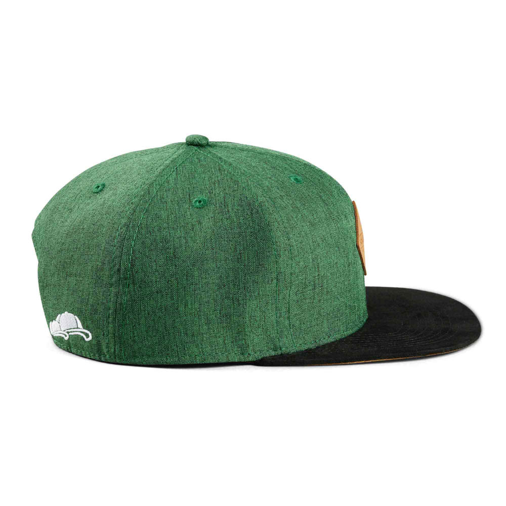 Soulbuddy Snapback Cap dunkelgrün Seite