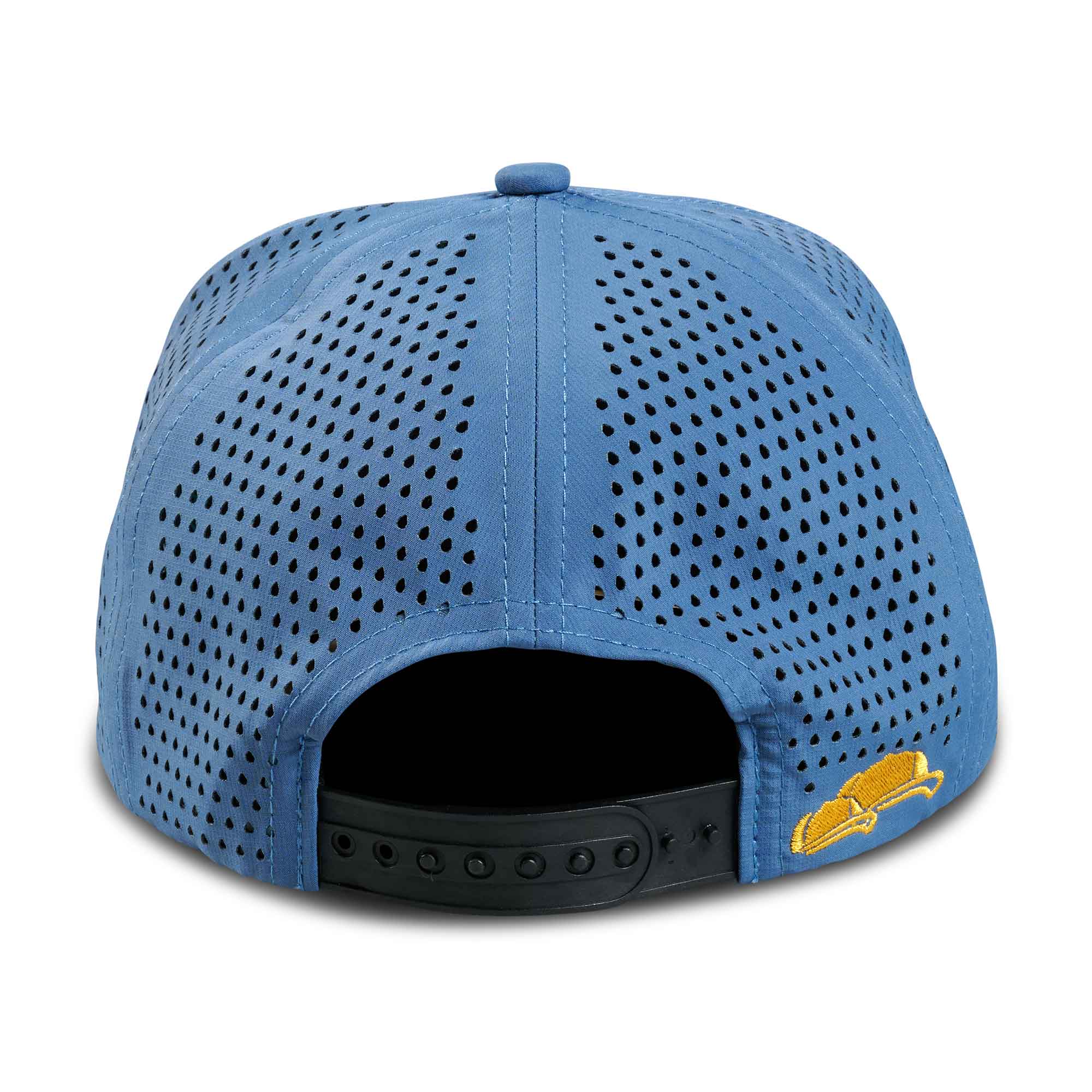 Kinder Performance Cap Blue Yellow Back
