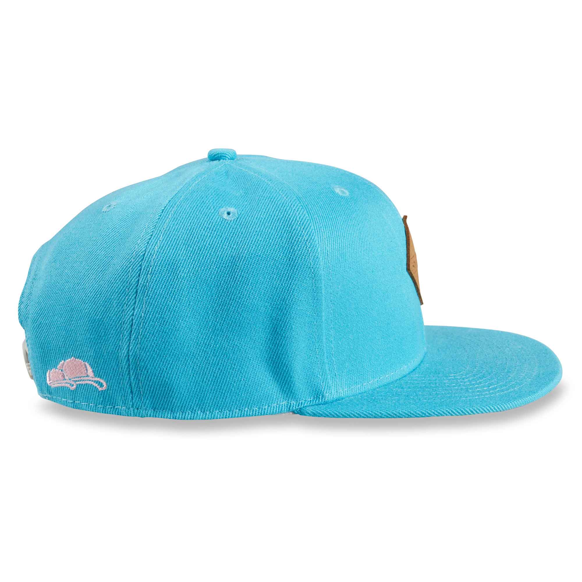 Soulbuddy Adult Snapback Cap Skyblue Pink Seite