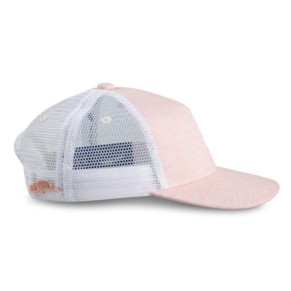 Damen Trucker Cap rosa weiß