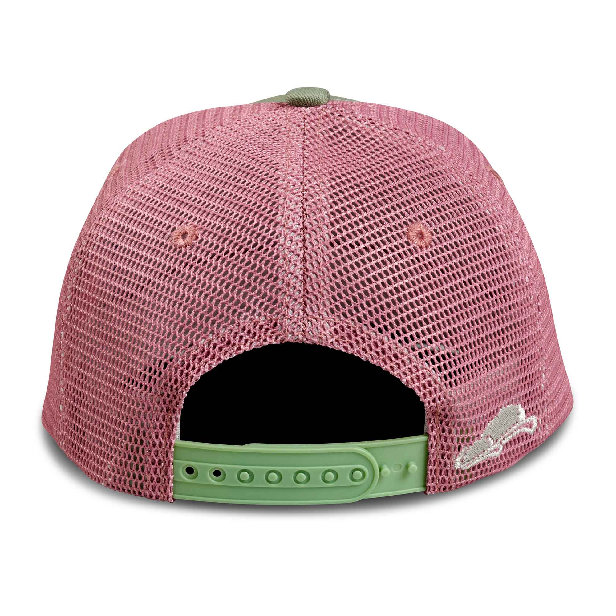 Kinder Trucker Cap Green Rose Back