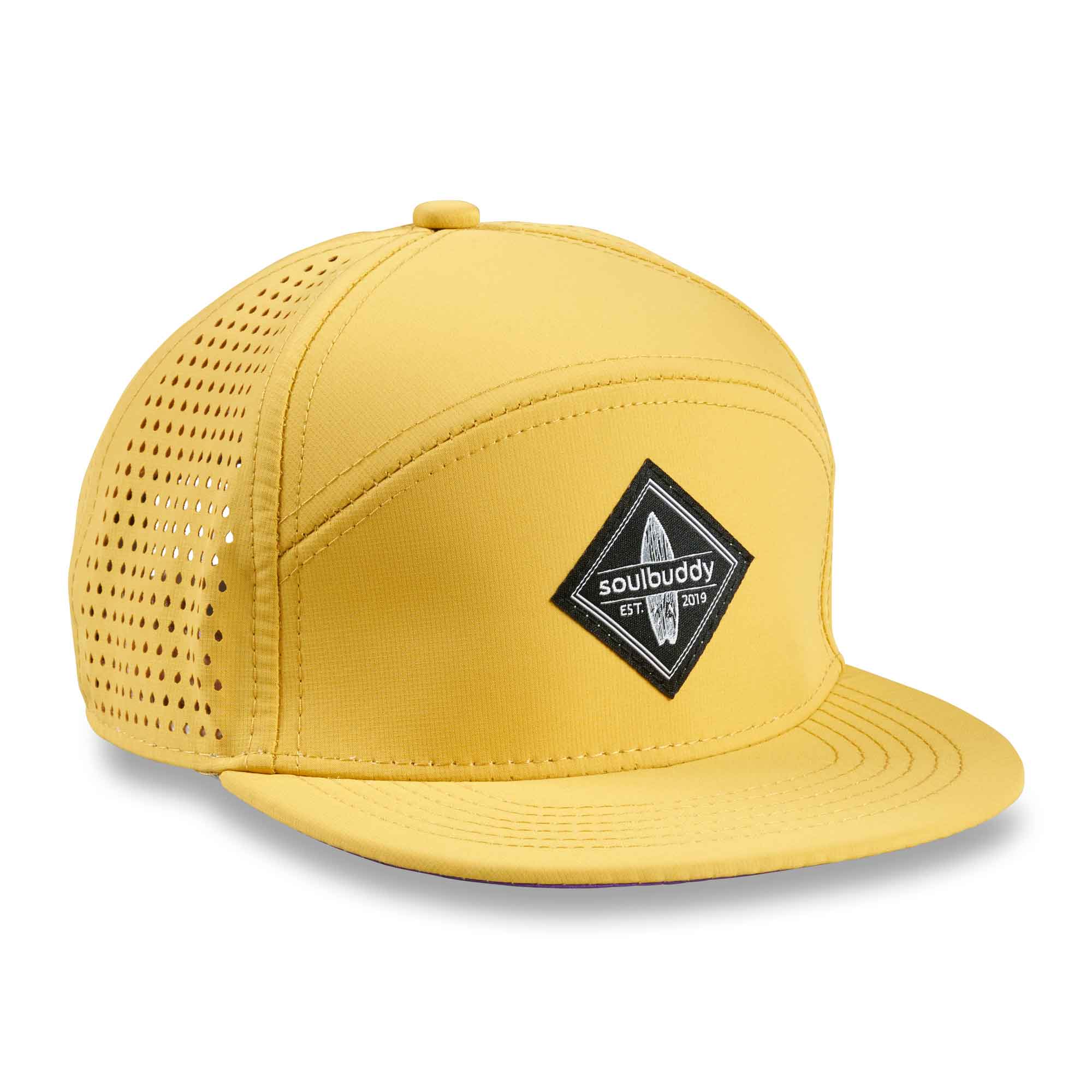 Special Snapback Cap Gelb-Lila Kids Front