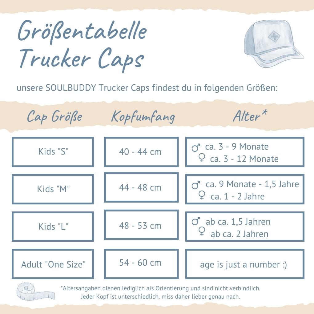 Größentabelle für Trucker Caps Größentabelle für Trucker Caps