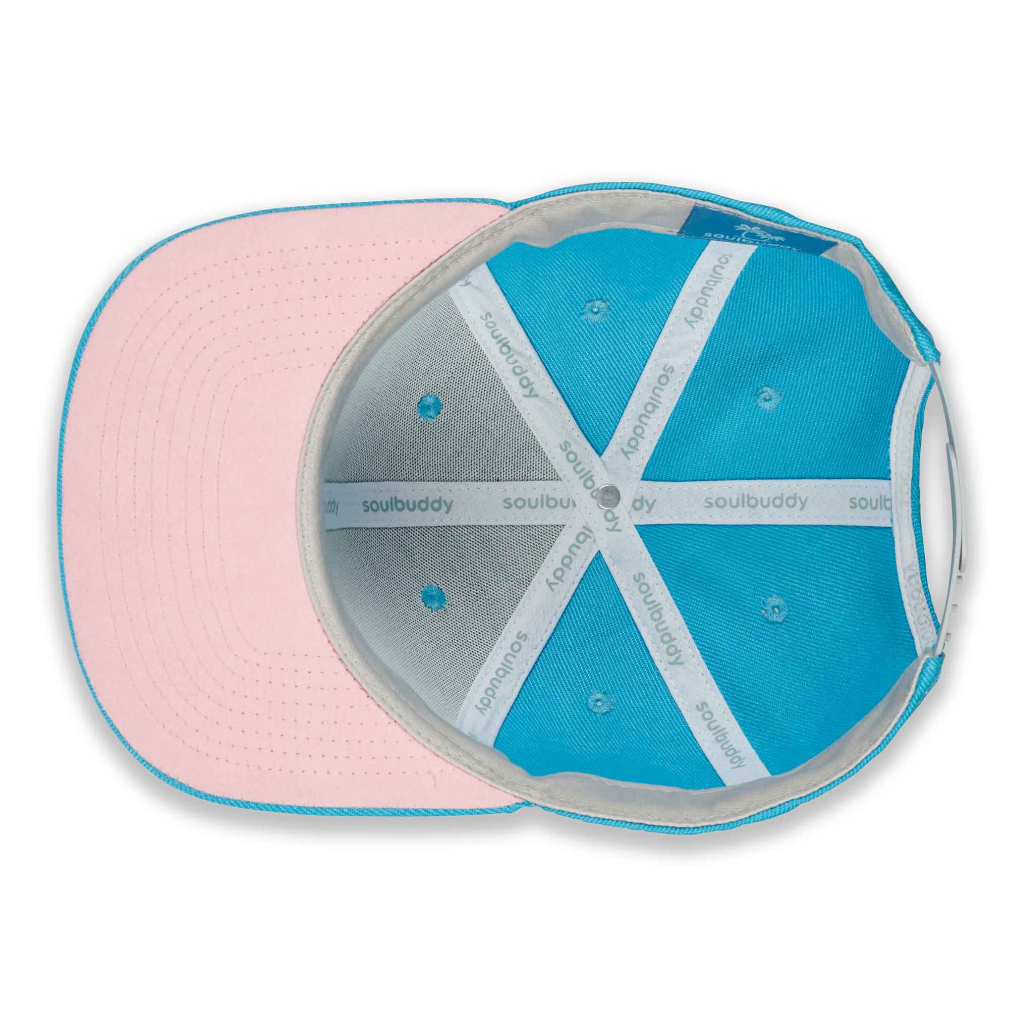 Soulbuddy Kids Snapback Cap Skyblue Pink Innen Snap