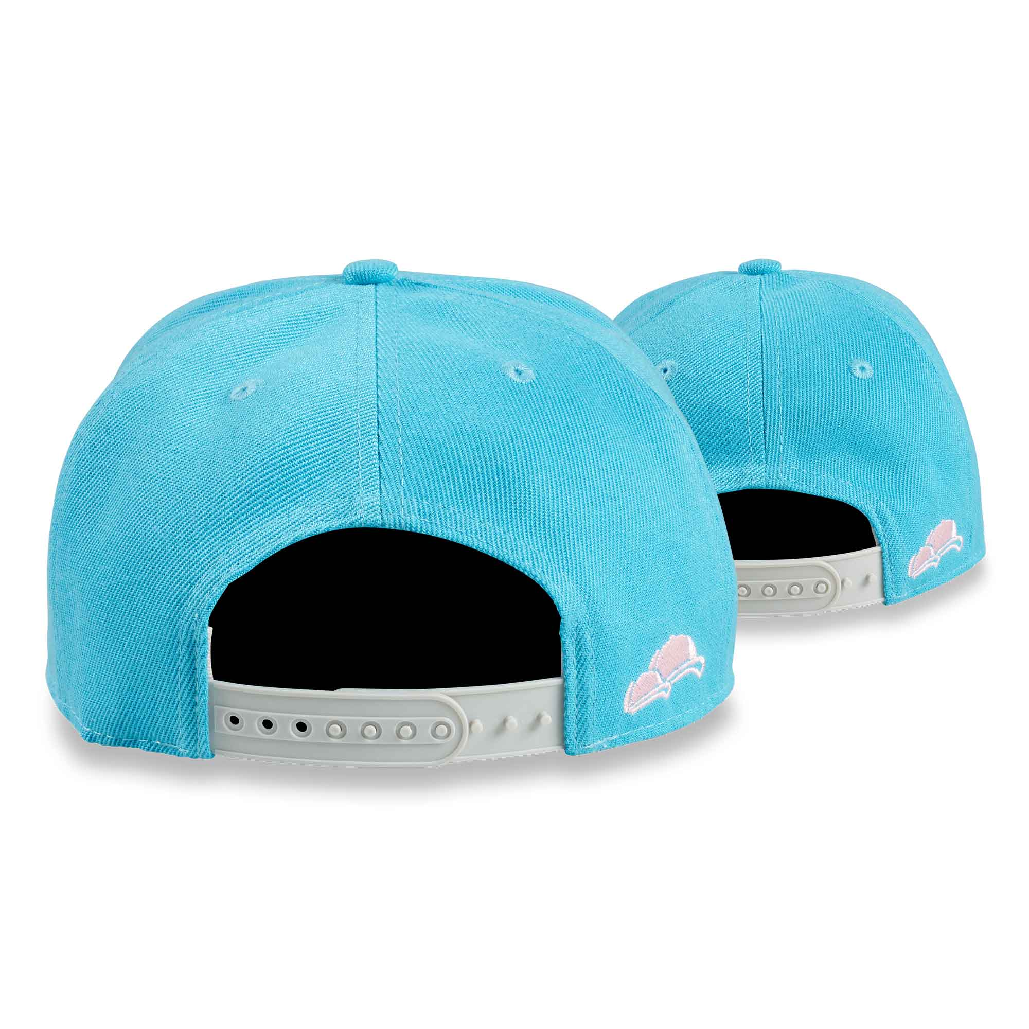 Soulbuddy 2er-Set Snapback Cap Skyblue Pink hinten Snap