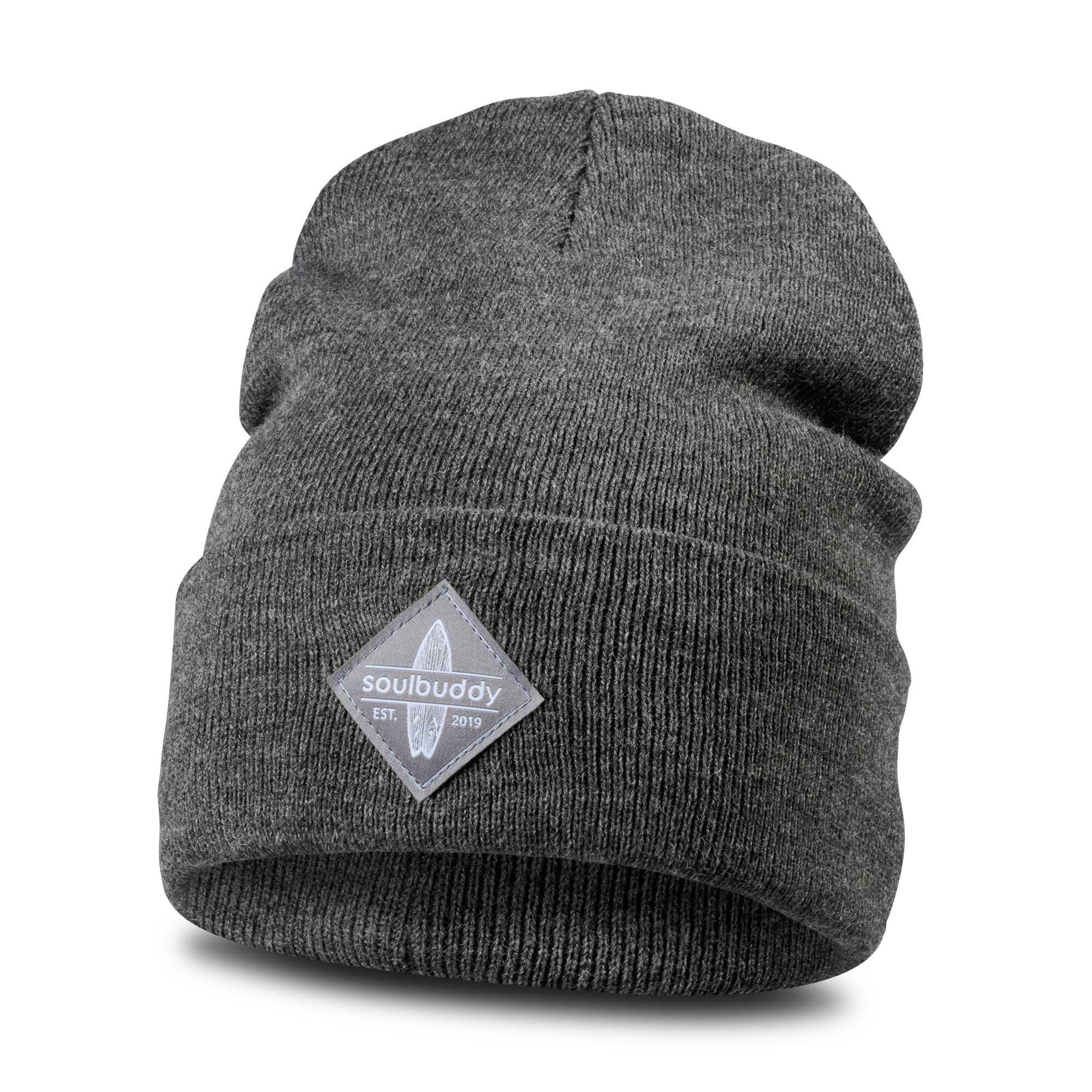 Adult Beanie - Dark Grey Melange (One Size)