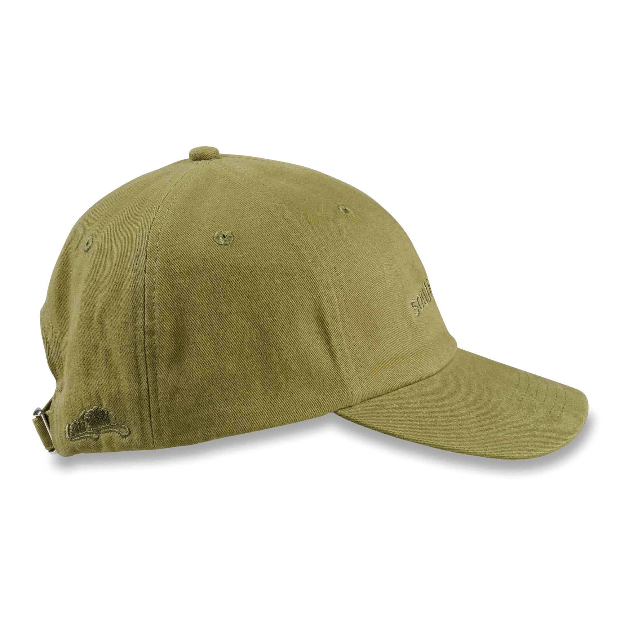 Dad Hat Basecap Olive Seite