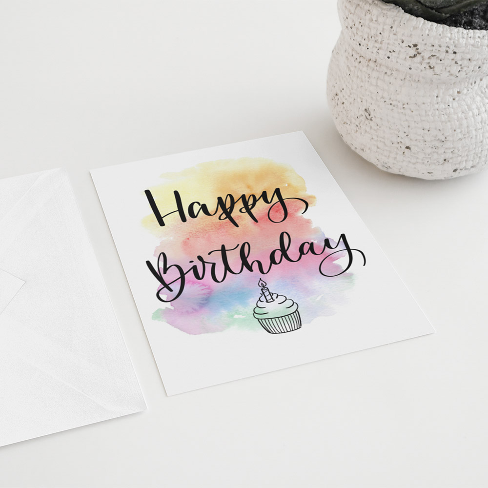 Grußkarte Happy Birthday