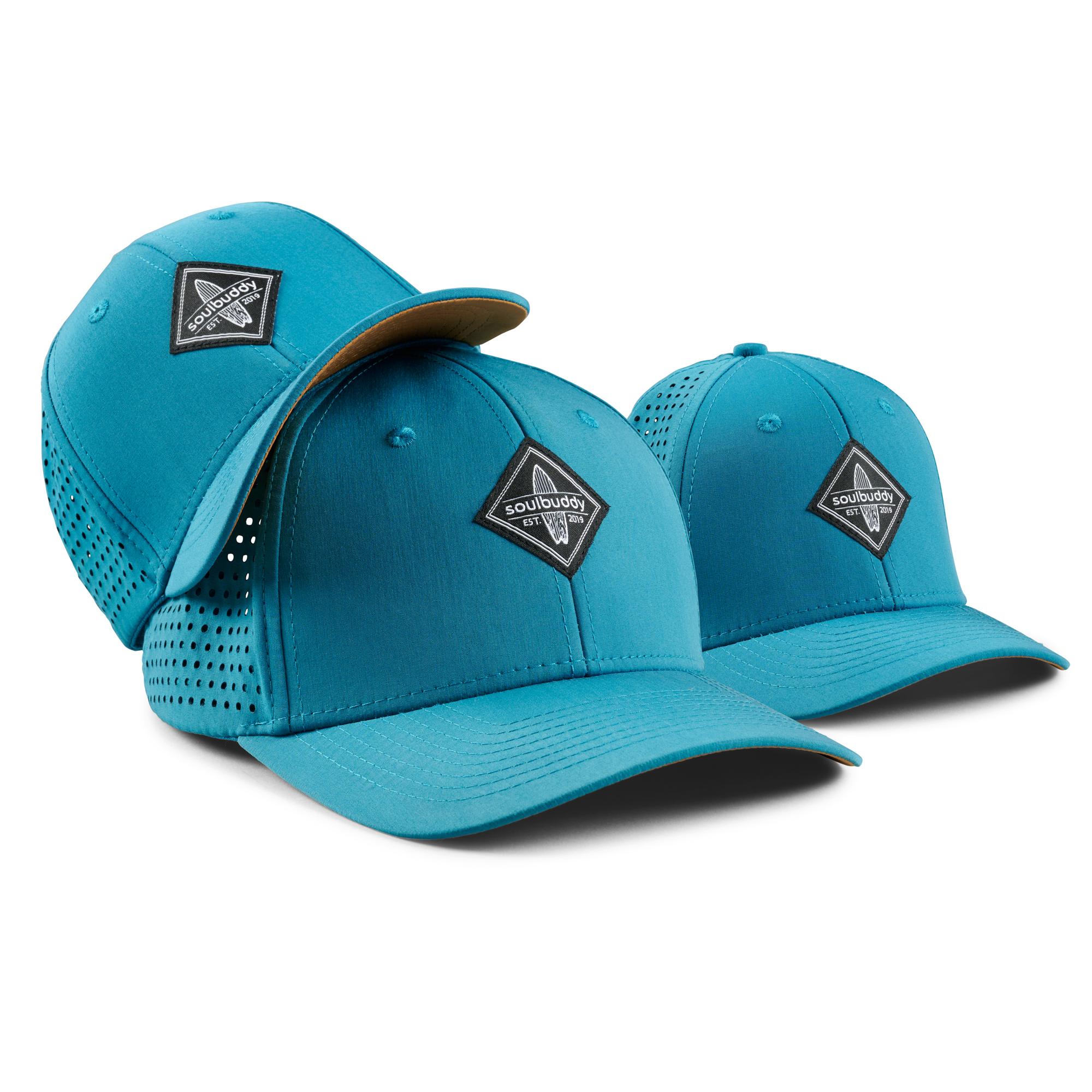 Family Sports Caps 3er-Set Dark Petrol