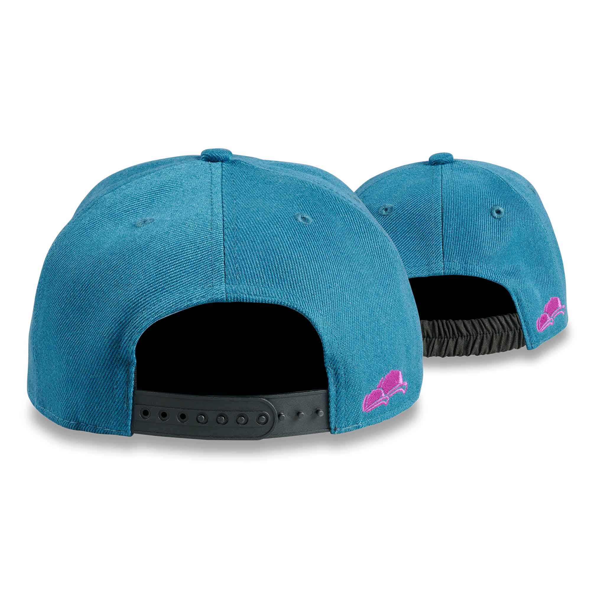 Soulbuddy Snapback Cap Petrol-Lila 2er-Set hinten