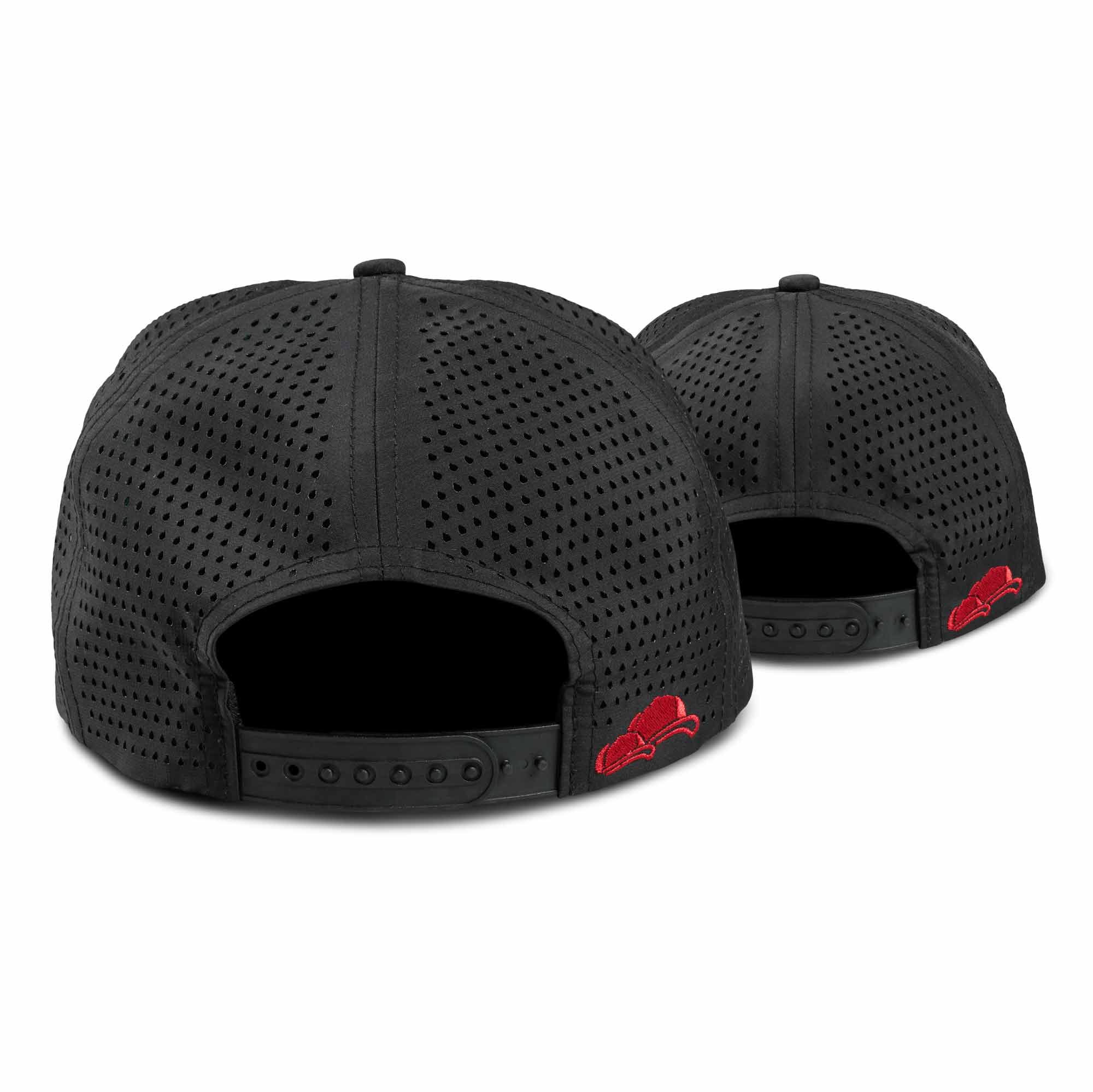 Performance Cap Black Red 2er-Set Back