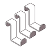 TÜRHAKEN 3ER-SET
