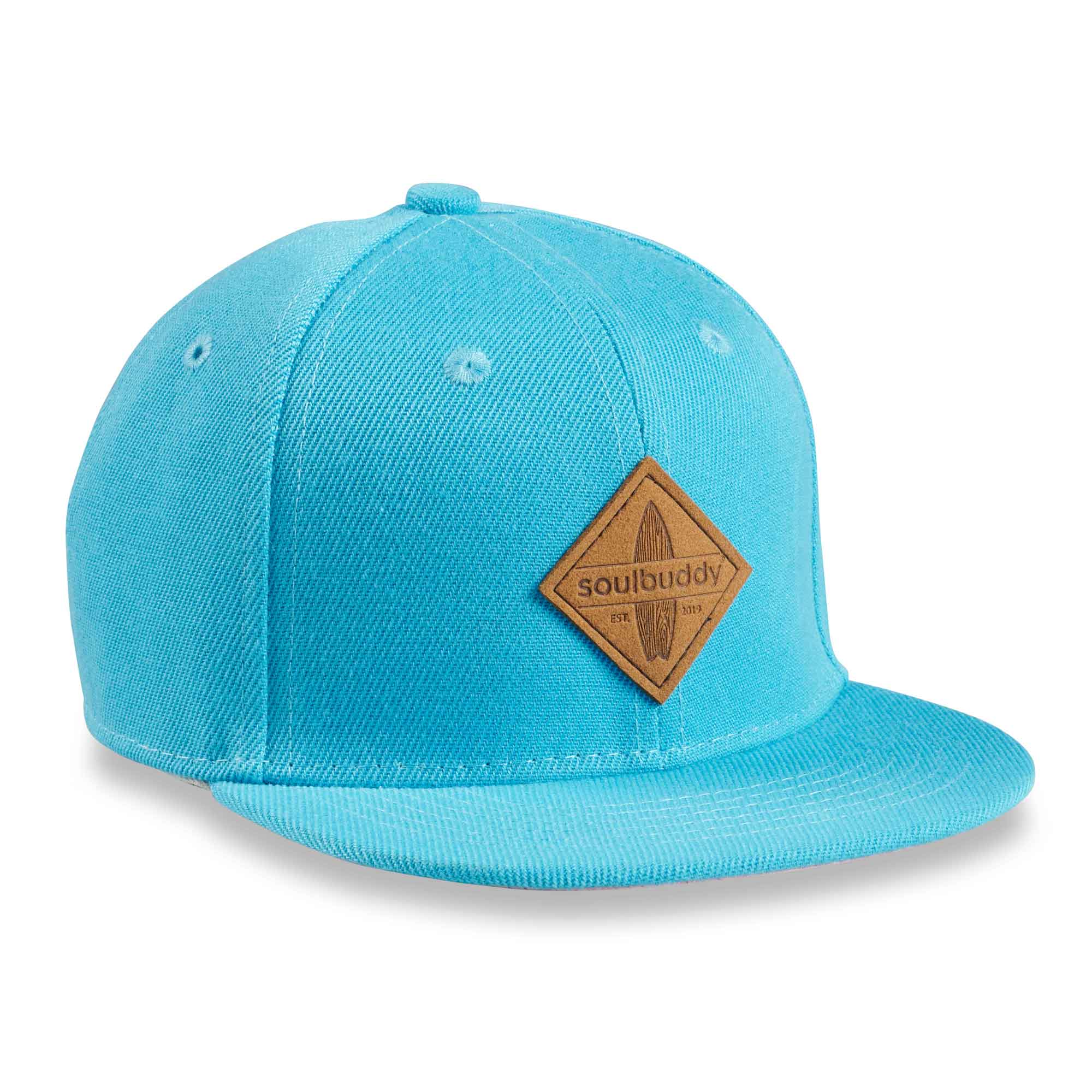 Soulbuddy Kids Snapback Cap Skyblue Pink Front